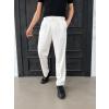 BAGGY PANTOLON BELİ LASTİKLİ BEYAZ