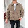 KADİFE BOMBER CEKET KAHVE