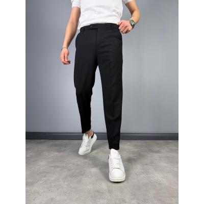 DİL DETAYLI DUBLE PAÇA BOYFRİEND KUMAŞ PANTOLON