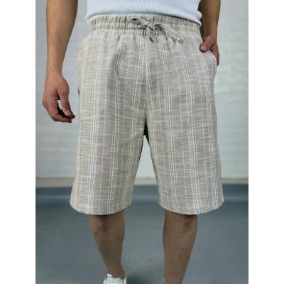 Kareli Keten Şort